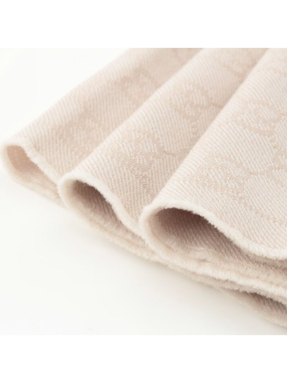 Gucci Wool GG Scarf Fringe Large Shawl Beige - Picture 7 of 10